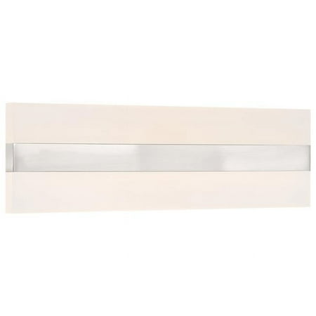 

62591LEDD-BS-ACR Netherton 18 in. Brushed Steel Bi-Directional LED Vanity Wall Light Acrylic Lens