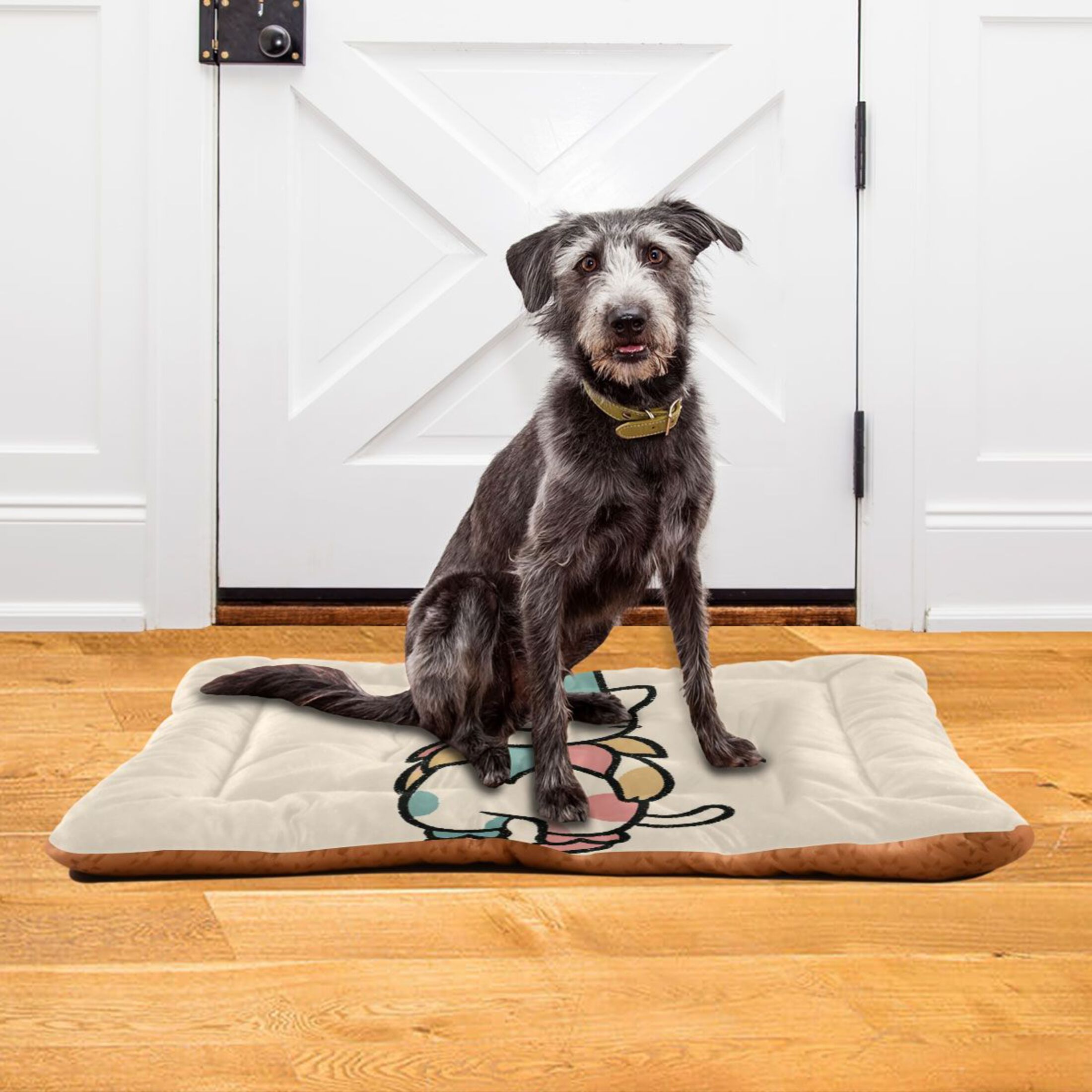 Cozy Mat Pet Bed Indoor Outdoor Warm Soft For Cat Dog Puppy(S/M) A Simple Drawing