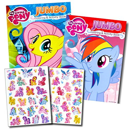My Little Pony Coloring Book Super Set with Stickers (2 Jumbo Books and ...