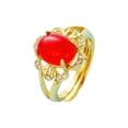 thumbnail image 1 of Minnieouse Anillo de apertura para mujer, anillos de cristal de Metal de latón, decoraciones de mano ajustables, joyería para novia y mujer para fiesta de Ropa, zapatos y accesorios Miscelánea Rojo Minnieouse AP014474-02, 1 of 6