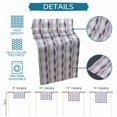 thumbnail image 6 of Purple Grey Striped Table Runner 70 Inches, Modern Abstract Geometric Stripes Bed Runner Dresser Scarves Tabletop for Indoor Outdoor Parties/Ceremony/Banquet, 13" x 70", 6 of 9
