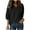 Black, variant on fatyb Tops for Women 3/4 Sleeve V Neck Casual Blouses Pullover Womens Loose Dressy Shirts with Drawstring