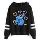 thumbnail image 1 of Y2k dibujos animados Disney Lilo y Stitch sudaderas divertidas mujeres Harajuku lindo Stitch Anime sudadera Manga ropa de calle Sudadera con capucha mujeres niños, 1 of 4