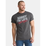 Humor Men's and Big Men's Sorry I'm Late I Didn't Want To Come Graphic Tee, Size S-3XL