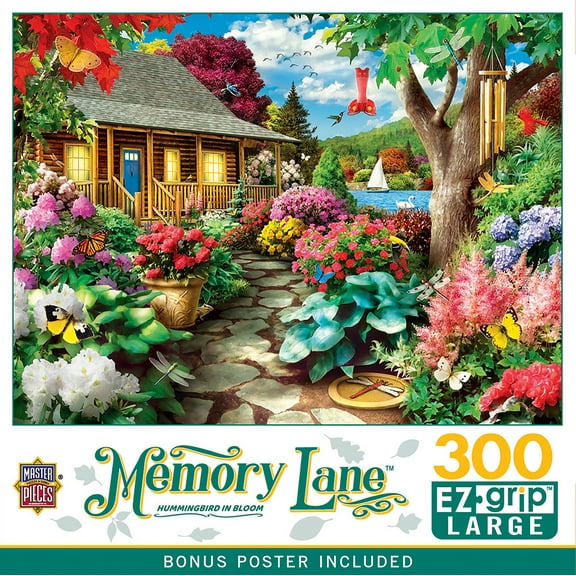 Memory Lane - Hummingbird in Bloom 300 Piece EZ Grip Puzzle