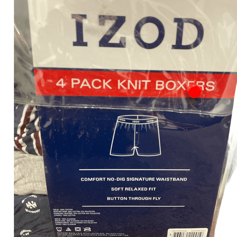 Buy IZOD Men's Underwear – Cotton Boxer Briefs with Functional Fly