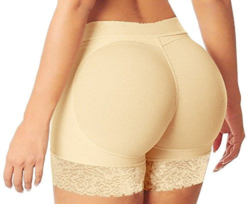 MISS MOLY Women Lace Padded Seamless Butt Lifter Hip Enhancer