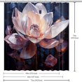 thumbnail image 6 of Shivering Waterproof Shower Curtain Set with Hook, Printed Bathroom Decoration - 3 Piece Curtain Set, 6 of 6