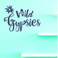 thumbnail image 1 of Custom Decals Wild Gypsies Wall Art Size: 14 X 28 Inches Color: As Seen, 1 of 1