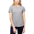 thumbnail image 1 of Camiseta básica texturizada Lucky Brand para mujer gris mediana, 1 of 1