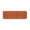 thumbnail image 6 of Cullen Outdoor Acacia Wood Chaise Lounge and Cushion Set, Teak and Rust Orange, 6 of 9