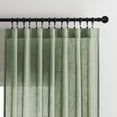 thumbnail image 3 of Cortinas Joydeco de Lino, 213 cm de Largo, Juego de 2 Paneles, Verde Loden, 3 of 9