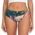 thumbnail image 1 of Balery Whimsical Axolotl Fantasy Ropa Interior de Algodón para Mujer con Dibujo – Braguitas Cómodas y Elásticas, Estilo Clásico-X-Small, 1 of 6