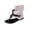 White, variant on Women's Summer Flip-Flops High-Top Double Buckle Back Zipper Flip-Flops Casual Ankle Boots Casual Flats