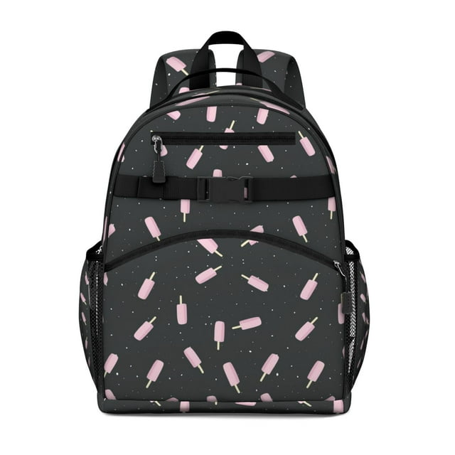 Kawaii Backpack Adjustable Padded Straps Chest Buckle Large Capacity Durable Bookbag