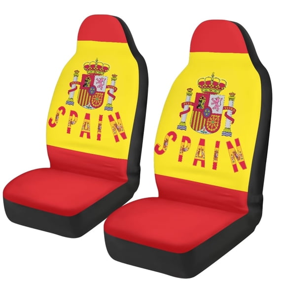 Jeiento Spanish Flag Car Seat Covers for Front Seat Breathable Car Seat Cover Protection Interior Accessories Easy to Install and Clean Universal for Cars SUV