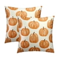 thumbnail image 2 of Thanksgiving Throw Pillow Covers 18x18 Inch Set of 2, Pumpkin Decorative Square Pillowcases, Farmhouse Holiday Cushion Covers for Sofa Living Room Home Fall Halloween Thanksgiving Decor, 2 of 7