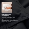 thumbnail image 5 of Bare Home Down Alternative Comforter Set - 3-Pieces - All Seasons - Oversized King, Black, 5 of 8