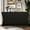 Black, variant on Painted Finish in White - Four Compartments for Book and Decor - Living Room Storage Option - Heavyweight Durability with Wooden Legs