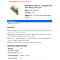 thumbnail image 2 of Brake Master Cylinder - Compatible with 1968 Mercury Park Lane, 2 of 2