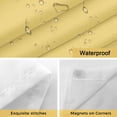 thumbnail image 4 of No Hook Shower Curtain and Liner Set, Light Yellow Washable Fabric Shower Curtains for Bathroom, Bathtub, Minimalist Modern Solid Color Yellow Waterproof Bathroom Curtains 72W x 96H, 4 of 9
