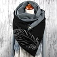 thumbnail image 2 of Edvintorg Fashion Winter Women Print Button Scarf Soft Wrap Casual Warm Scarves Shawls G, 2 of 3