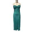 thumbnail image 7 of Bnwani Long Summer Dresses for Women,Summer Dresses for Women,Bandeau,Pleated,Side Split,Solid,Green,M, 7 of 7