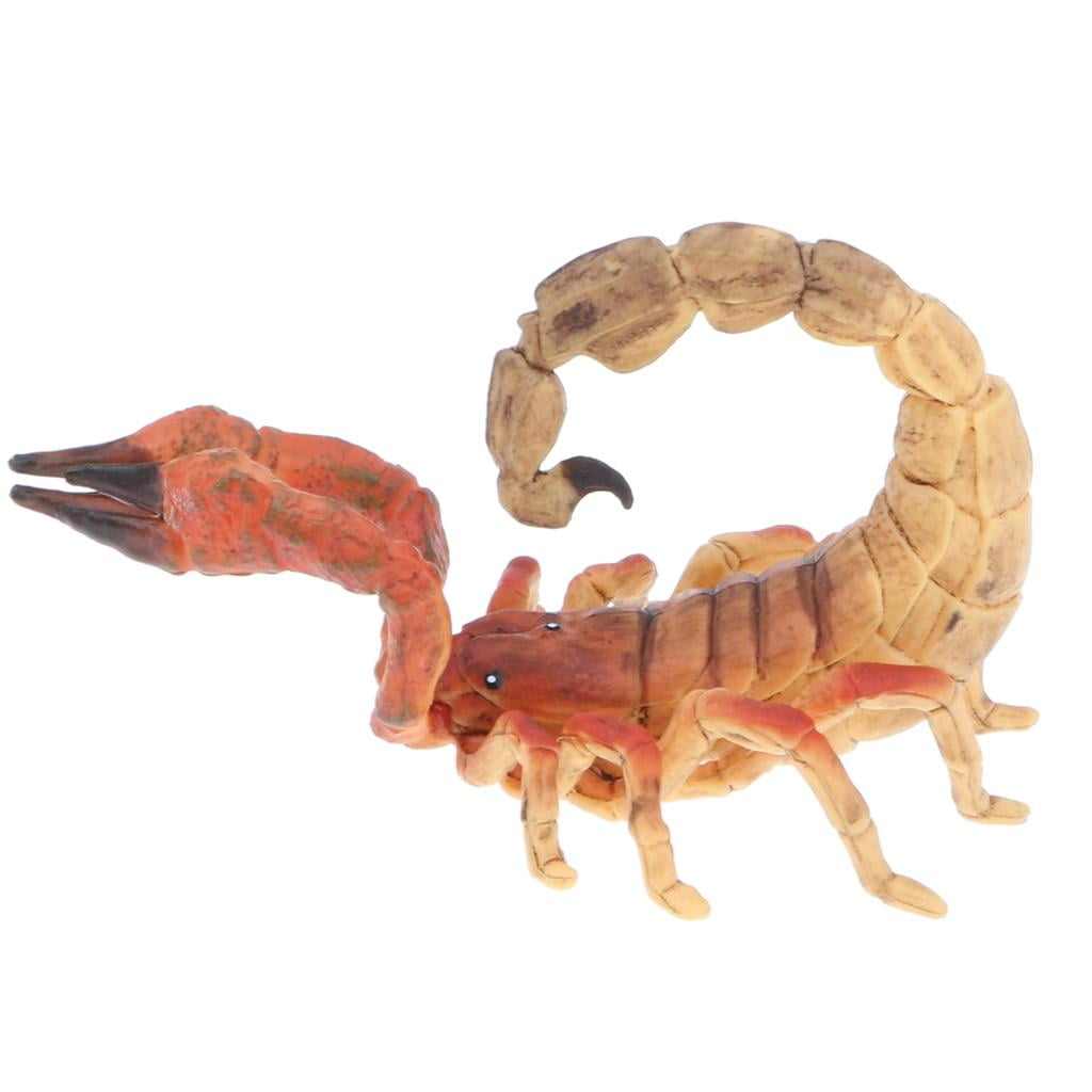 3.6 "Yellow Scorpion Insect Modellfigur Kids Educational Toy Home Decor 