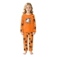 thumbnail image 3 of Family Halloween Pajama Set Long Sleeve Crew Neck, Soft Halloween Family Pajamas with Ghost Bicycle Print, Spooky Matching Halloween Pajamas Sleepwear, 3 of 7