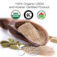 thumbnail image 4 of Organic Way Green Cardamom Elaichi Powder (Elettaria Cardamomum) - Adds Flavour & Aroma | Organic & Kosher Certified | Raw, Non GMO & Gluten Free | USDA Certified - 1 lbs / 16 oz, 4 of 7