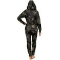thumbnail image 5 of POLERO Mens Onesie Pajamas Hooded Halloween Onesie Unisex Adult Zip Up Jumpsuit Loose Fit One Piece Pajamas for Women Men Couple Cosplay, Mushroom Botanical, Size 3XL, 5 of 7