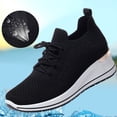 thumbnail image 7 of NOKIO Women's Walking Shoes Sock Sneakers Slip on Mesh Platform Air Cushion Athletic Shoes Work Nurse Comfortable Women Breathable Casual Sports Shoes, 7 of 7