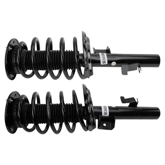 TRQ Front Strut & Coil Spring Assembly Set Driver & Passenger Sides Fits Select 10-16 Volvo XC60