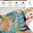 thumbnail image 3 of Nawypu Ocean Scene Seamless Print Blanket Ocean Scene Seamless Blanket for Bed Sofa Camping Office Travel Housewarming Decor Gift for Family Warm Cozy Soft Throw Blankets, 3 of 6