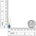 thumbnail image 6 of Gem Stone King 14K Yellow Gold London Blue Topaz Pendant Necklace for Women | 2.50 Cttw | Gemstone November Birthstone | Pear Shape 10X7MM | With 18 inch Chain, 6 of 6