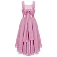 thumbnail image 2 of CHICTRY Girls Chiffon Sequins Birthday Party Proms Dress Pleated High-low Hem Flower Girls Dress Pink 16, 2 of 7