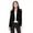 Black, variant on Women's Elegant Solid Stretch Open Front Long Sleeve Blazer Jacket Black L