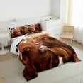 thumbnail image 3 of Castle Fairy Teens Highland Bull 2pcs Bedding Comforter Set,Rustic Animal Twin Comforter Sets,Cow Print Breathable Bedding Set,Ultra Soft Home Decor, 3 of 8