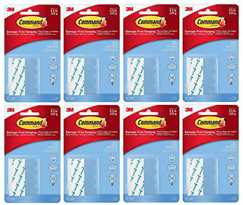 Command Poster Hanging Strips 36 Strips 17024CLR Clear