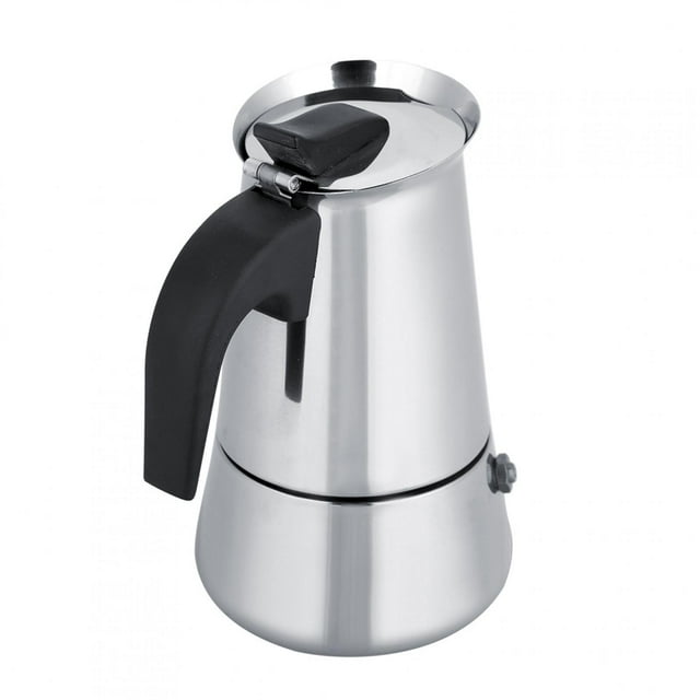 Machine à Espresso Moka Robuste, Cafetière Portative en Acier Inoxydable, Machine à Espresso Moka, Cafetière Moka (450 ml)