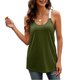 thumbnail image 5 of Chaleco de encaje sólido a la moda para mujer, blusa sin mangas con cuello en U, tops con tirantes Pompotops lopia992471, 5 of 8
