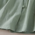 thumbnail image 5 of Womens Tops 3/4 Sleeve Button Loose Casual Blouse Summer Tops for Women, 5 of 9