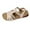 Beige, variant on Comfortable Sandals for Women Oofos Womens Women's Fashion Casual Spring And Summer Outer Wear Hollow Solid Color Round Head Open Toe Elastic Wedge Heel Thick Bottom Sandals Black