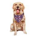 thumbnail image 5 of Naloa Cute Squirrel Floral Dog Bandanas 1PC Washable Triangle Dog Scarfs Premium Durable Fabric, for Small Medium Large Dogs and Cats, 5 of 6