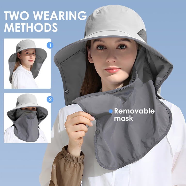 REDESS Nylon Sun Hat with Removable Neck Flap photo 4