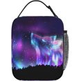 thumbnail image 3 of Galaxy Wolf Reusable Lunch Box Insulated LunchBox Cooler Lunch Bag, 3 of 6