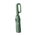 thumbnail image 2 of Paraguas plegable automático con mango novedoso para actividades al aire libre y senderismo. Verde 125cmx82cm, 2 of 9