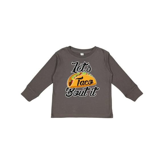Inktastic Lets Taco Bout It Boys or Girls Long Sleeve Toddler T-Shirt