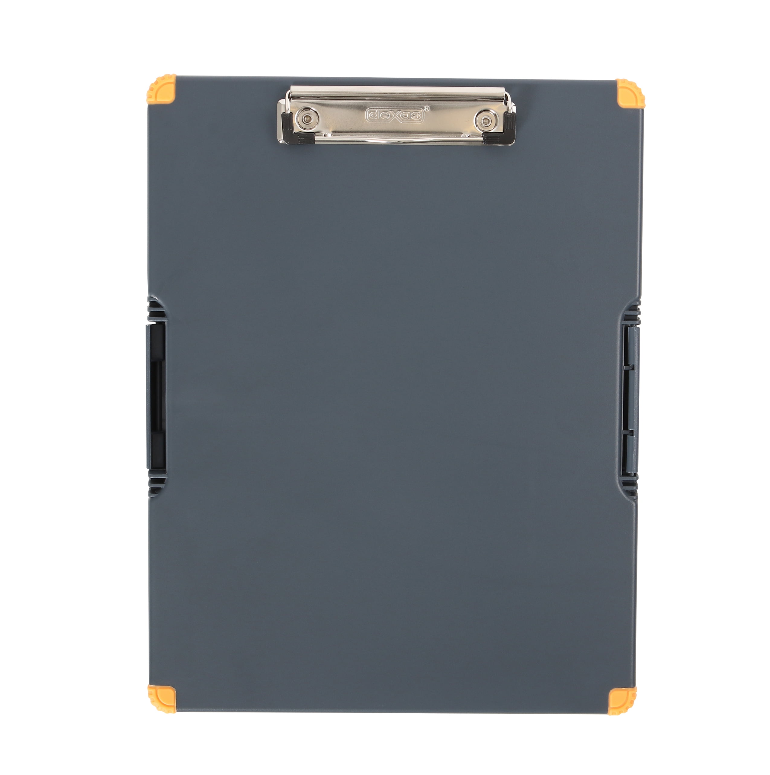 Dexas Dual Sided Clipcase 4517-AWM2 Plastic Storage Clipboard, Black, A4 Paper Size