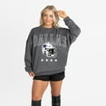 thumbnail image 4 of Women's Gameday Couture Charcoal Dallas Cowboys Oversized Rising Stars Premium Fleece Drop Shoulder Sweatshirt, 4 of 5